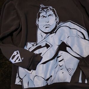 DC Comics Superman Dark and Light Blue Sweatshirt
